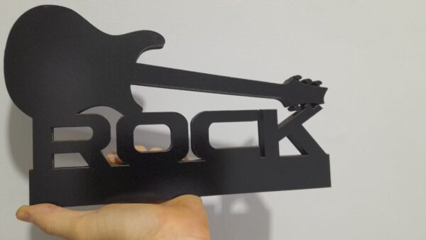 Display de mesa na forma do letreiro Rock em MDF (Modelo 01) - Imagem 2