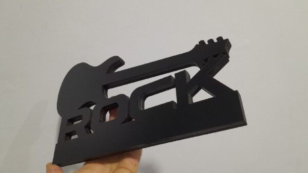 Display de mesa na forma do letreiro Rock em MDF (Modelo 01) - Imagem 3