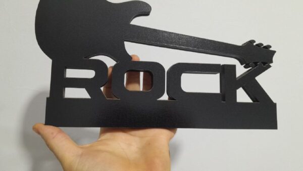 Display de mesa na forma do letreiro Rock em MDF (Modelo 01) - Imagem 4