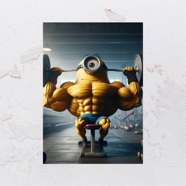 Quadro adesivado na forma do Minions em MDF - Imagem 2