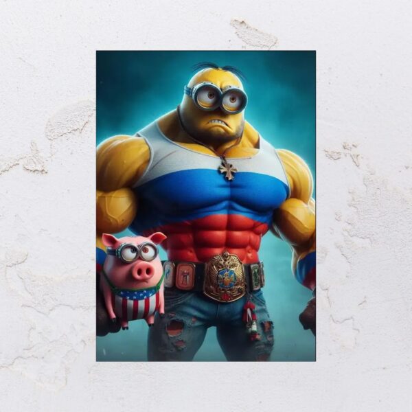 Quadro adesivado na forma do Minions em MDF - Imagem 4
