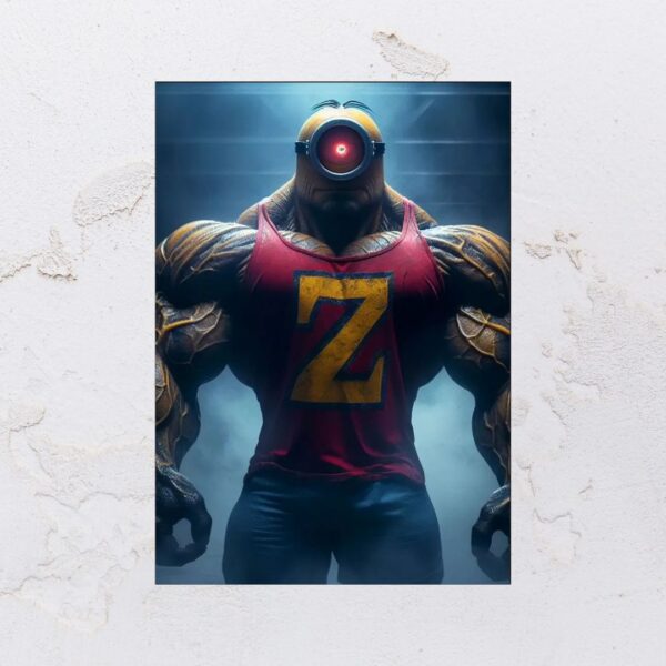 Quadro adesivado na forma do Minions em MDF - Imagem 5