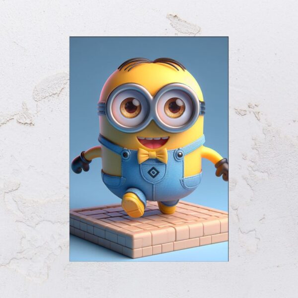Quadro adesivado na forma do Minions em MDF - Imagem 7