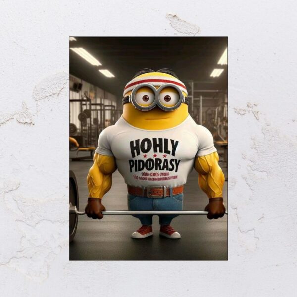 Quadro adesivado na forma do Minions em MDF - Imagem 8