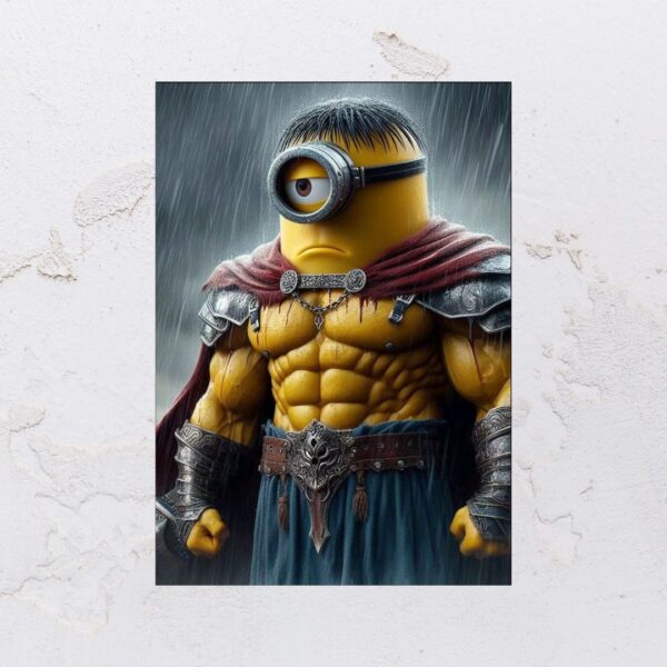 Quadro adesivado na forma do Minions em MDF - Imagem 9