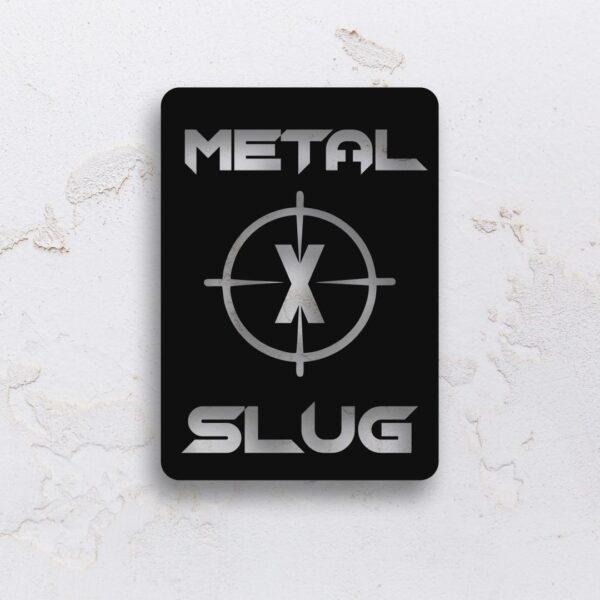 Chaveiro vazado na forma do Metal Slug em MDF