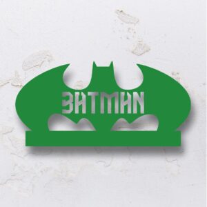 Display de mesa na forma do Batman em MDF (Modelo 01) - Verde