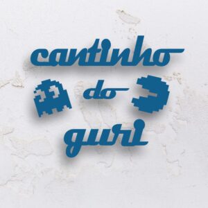 Letreiro decorativo vazado cantinho do guri em MDF (Modelo 01)