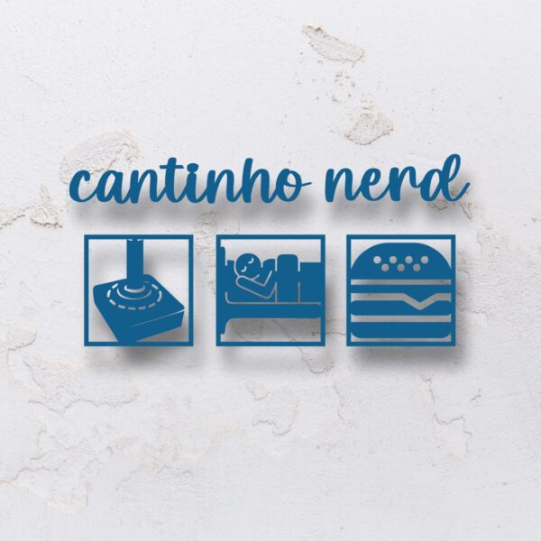Letreiro decorativo vazado cantinho gamer em MDF (Modelo 01) - Imagem 3