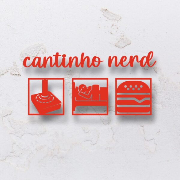 Letreiro decorativo vazado cantinho gamer em MDF (Modelo 01) - Imagem 9