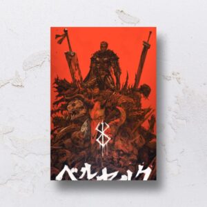 Quadro adesivado na forma do Berserk em MDF (Modelo 01)