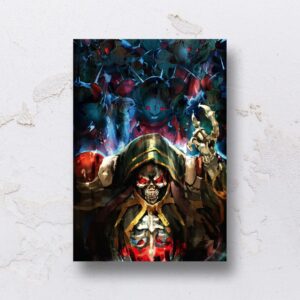 Quadro adesivado na forma do Overlord em MDF (Modelo 01)