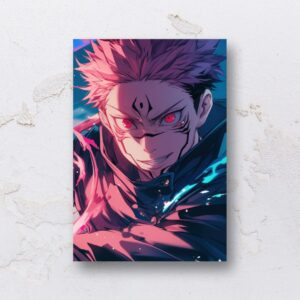Quadro adesivado na forma do Jujutsu Kaisen em MDF (Modelo 01)