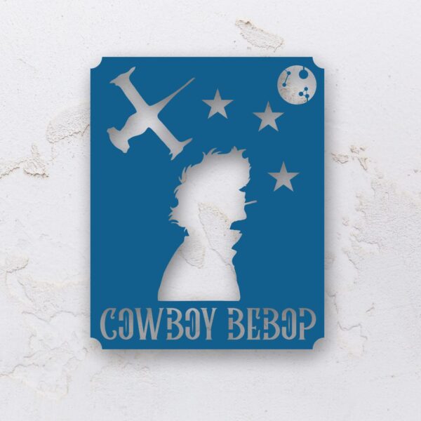 Quadro vazado na forma do Cowboy Bebop em MDF (Modelo 01) - Imagem 3