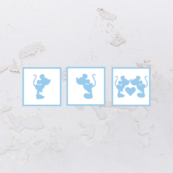 Quadro mosaico em alto relevo na forma do Mickey em MDF (Modelo 01) - Imagem 4