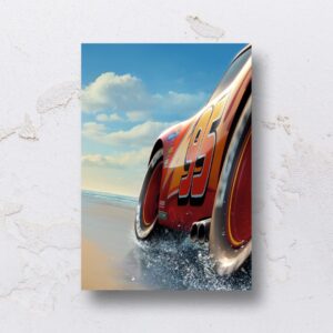 Quadro adesivado na forma do Carros em MDF (Modelo 01)