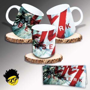 Caneca de Porcelana na forma do Berserk (Modelo 01) 325ML Aaa