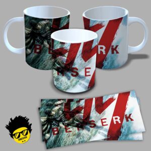 Caneca de Porcelana na forma do Berserk (Modelo 01) 325ML Aaa