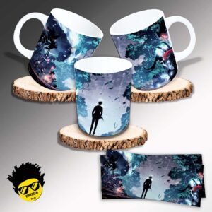 Caneca de porcelana na forma do Solo Leveling