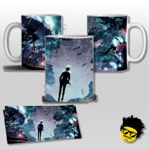 Caneca de porcelana na forma do Solo Leveling