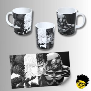 Caneca de Porcelana na forma do Berserk (Modelo 01) - Mockup 03
