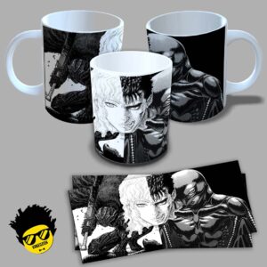 Caneca de Porcelana na forma do Berserk (Modelo 01) 325ML Aaa - Mockup 03
