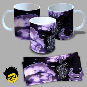 Caneca de porcelana na forma do Solo Leveling (Modelo 01 ) 325ml Aaa - Mockup 03