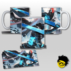 Caneca de porcelana na forma do Solo Leveling - Mockup 04