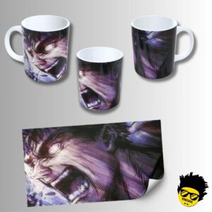 Caneca de Porcelana na forma do Berserk (Modelo 01) - Mockup 04