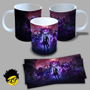 Caneca de porcelana na forma do Solo Leveling (Modelo 01 ) 325ml Aaa - Mockup 05
