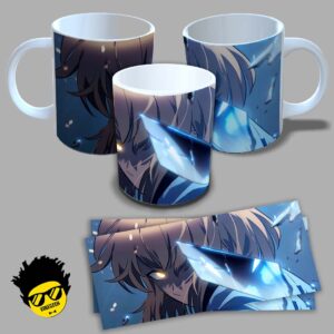 Caneca de porcelana na forma do Solo Leveling (Modelo 01 ) 325ml Aaa - Mockup 07