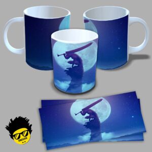 Caneca de Porcelana na forma do Berserk (Modelo 01) 325ML Aaa - Mockup 08