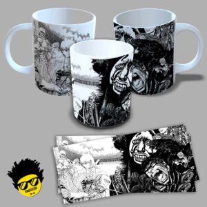 Caneca de Porcelana na forma do Berserk (Modelo 01) 325ML Aaa - Mockup 09