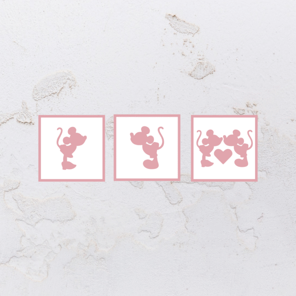 Quadro mosaico em alto relevo na forma do Mickey em MDF (Modelo 01) - Imagem 6