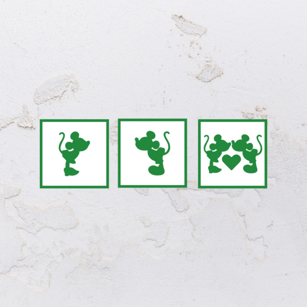 Quadro mosaico em alto relevo na forma do Mickey em MDF (Modelo 01) - Imagem 7
