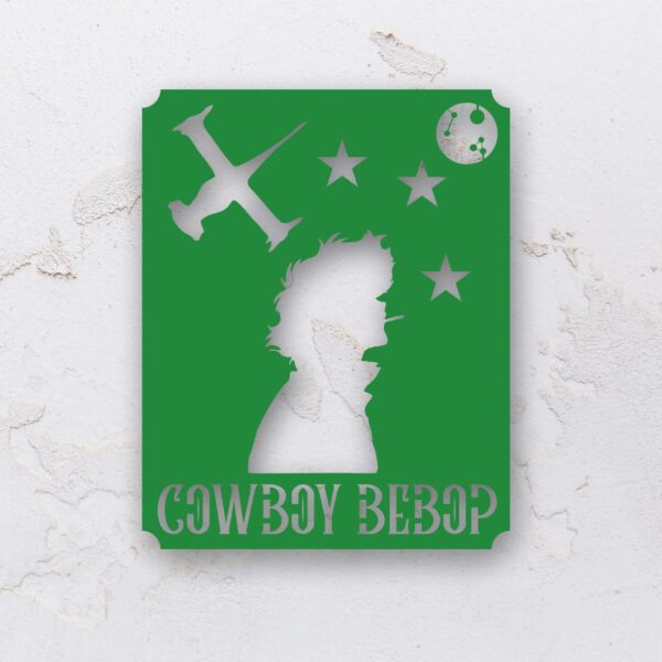 Quadro vazado na forma do Cowboy Bebop em MDF (Modelo 01) - Imagem 8
