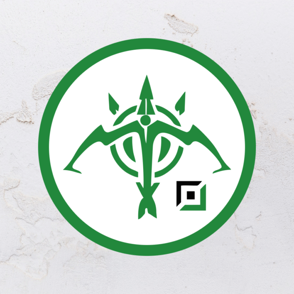 Quadro em alto relevo na forma do símbolo do atirador (League of Legends) em MDF - Imagem 7