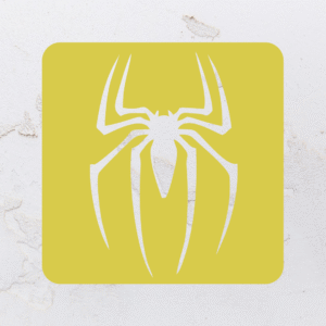 Quadro vazado na forma do Homem Aranha em MDF (Modelo 02)