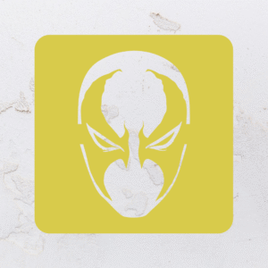 Quadro vazado na forma do Spawn em MDF (Modelo 01)