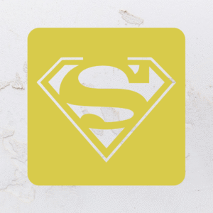 Quadro vazado na forma do Superman em MDF (Modelo 01)