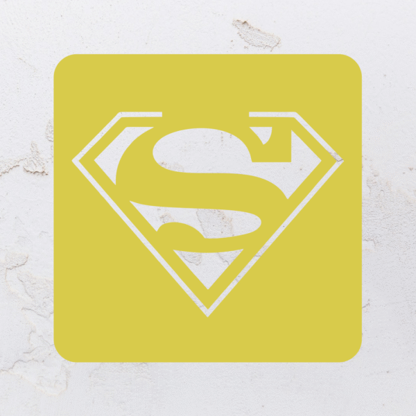 Quadro vazado na forma do Superman em MDF (Modelo 01) - Imagem 2