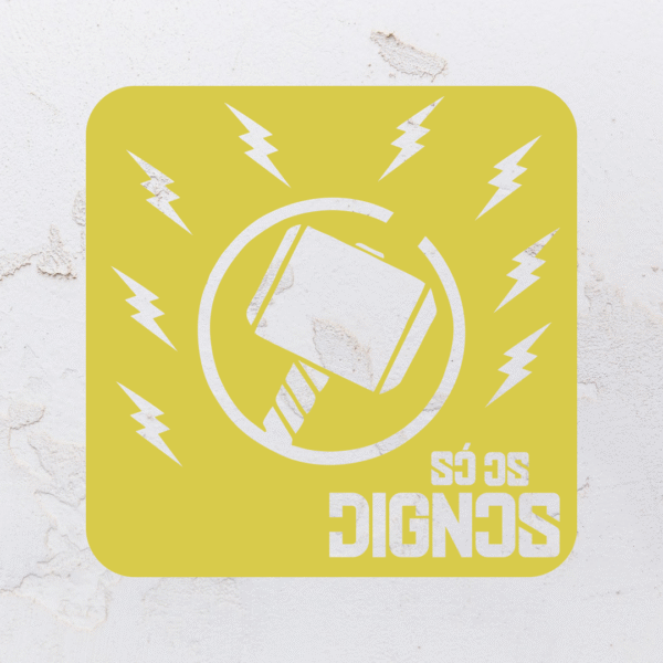 Quadro vazado na forma do Thor em MDF (Modelo 01) - Imagem 2