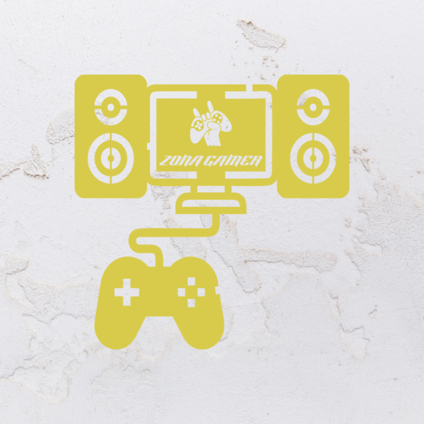 Quadro vazaddo zona gamer em MDF (Modelo 05) - Imagem 2