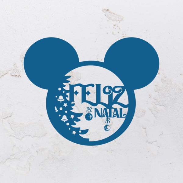 Quadro vazado na forma do Mickey Mouse em MDF (Modelo 02) - Imagem 3
