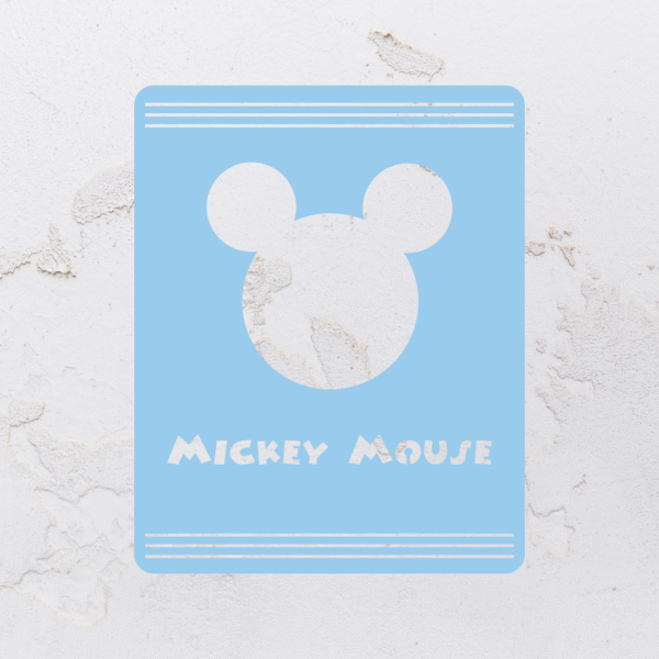 Quadro vazado na forma do Mickey Mouse em MDF (Modelo 01) - Imagem 4