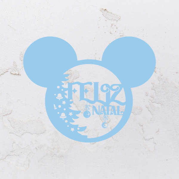 Quadro vazado na forma do Mickey Mouse em MDF (Modelo 02) - Imagem 4