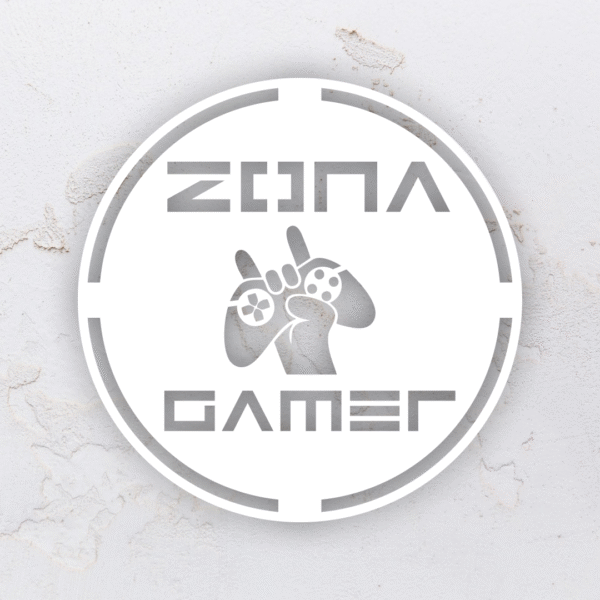 Quadro vazado zona gamer em MDF (Modelo 01) - Imagem 5
