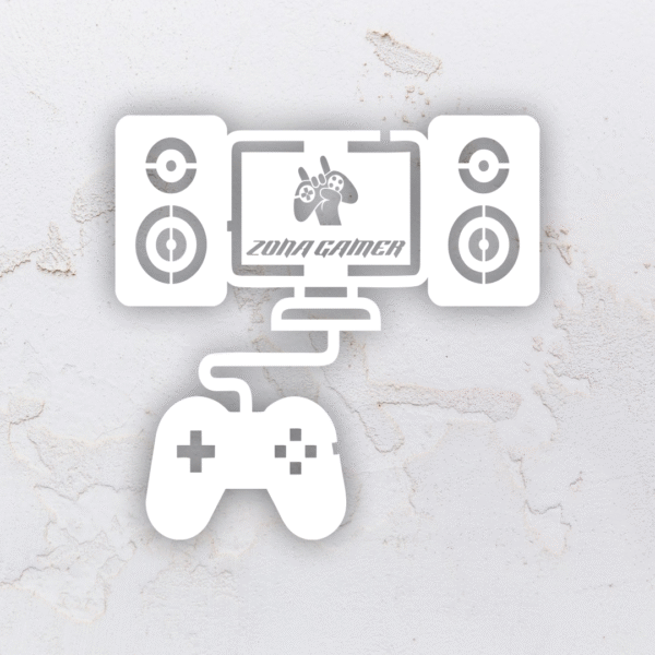 Quadro vazaddo zona gamer em MDF (Modelo 05) - Imagem 5