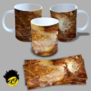 Caneca de porcelana na forma do God of War (Modelo 01) 325ml Aaa