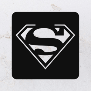 Quadro vazado na forma do Superman em MDF (Modelo 01)